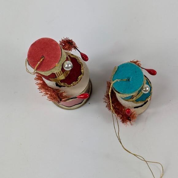 Vintage Drummer Boy Christmas Tree Ornaments Drum Major Soldier 50s MCM Holiday - Picture 6 of 16